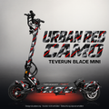 TEVERUN BLADE MINI / PRO / ULTRA SKIN | URBAN RED CAMO – Designvisualisierung mit Licht in der Skinfarbe; Scooter nicht enthalten, Beleuchtung separat erhältlich
