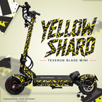 Teverun Blade Mini Skin YELLOW SHARD – Designvorschau mit Designname
