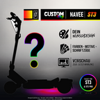NAVEE ST3 / ST3 PRO SKIN | CUSTOM – Designvisualisierung mit Licht in der Skinfarbe; Scooter nicht enthalten, Beleuchtung separat erhältlich