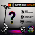 IO HAWK ELITE X 1.0 / 2.0 SKIN | CUSTOM – Designvisualisierung mit Licht in der Skinfarbe; Scooter nicht enthalten, Beleuchtung separat erhältlich