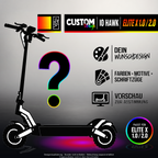 IO HAWK ELITE X 1.0 / 2.0 SKIN | CUSTOM – Designvisualisierung mit Licht in der Skinfarbe; Scooter nicht enthalten, Beleuchtung separat erhältlich