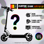 IO HAWK ELITE X 1.0 / 2.0 SKIN | CUSTOM – Custom-Wunschdesign mit Scootersilhouette, Farben, Motiven und Schriftzügen