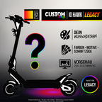 IO HAWK LEGACY SKIN | CUSTOM – Designvisualisierung mit Licht in der Skinfarbe; Scooter nicht enthalten, Beleuchtung separat erhältlich