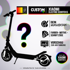 XIAOMI ELECTRIC SCOOTER 6 SKIN | CUSTOM – Custom-Wunschdesign mit Scootersilhouette, Farben, Motiven und Schriftzügen