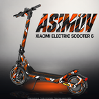 XIAOMI ELECTRIC SCOOTER 6 SKIN | ASIMOV – Designvisualisierung im Studio-Look mit Licht in der Skinfarbe; Scooter nicht enthalten, Beleuchtung separat erhältlich