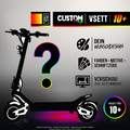 VSETT 10+ SKIN | CUSTOM – Designvisualisierung mit Licht in der Skinfarbe; Scooter nicht enthalten, Beleuchtung separat erhältlich