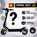VSETT 10+ SKIN | CUSTOM – Custom-Wunschdesign mit Scootersilhouette, Farben, Motiven und Schriftzügen