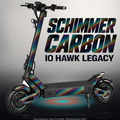 VSETT 10+ SKIN | SCHIMMER CARBON – Designvisualisierung im Studio-Look mit Licht in der Skinfarbe; Scooter nicht enthalten, Beleuchtung separat erhältlich