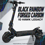 IO HAWK Legacy BLACK RAINBOW FORGED CARBON. Reifenaufkleber separat erhältlich.