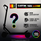 YADEA ELITEPRIME SKIN | CUSTOM – Designvisualisierung mit Licht in der Skinfarbe; Scooter nicht enthalten, Beleuchtung separat erhältlich