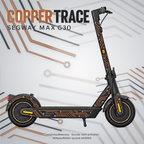 Segway MAX G30 – COPPER TRACE. Designvisualisierung; Reifenaufkleber separat erhältlich.