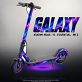 XIAOMI M365 / 1S / ESSENTIAL / MI 3 SKIN | GALAXY – Designvisualisierung mit Licht in der Skinfarbe; Scooter nicht enthalten, Beleuchtung separat erhältlich