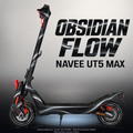 NAVEE UT5 MAX SKIN | OBSIDIAN FLOW – Designvisualisierung im Studio-Look mit Licht in der Skinfarbe; Scooter nicht enthalten, Beleuchtung separat erhältlich
