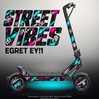 EGRET EY!1 SKIN | STREET VIBES – Designvisualisierung im Studio-Look mit Licht in der Skinfarbe; Scooter nicht enthalten, Beleuchtung separat erhältlich