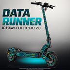IO HAWK ELITE X 1.0 / 2.0 SKIN | DATA RUNNER – Designvisualisierung mit Licht in der Skinfarbe; Scooter nicht enthalten, Beleuchtung separat erhältlich