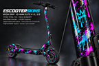 IO HAWK ELITE X 1.0 / 2.0 SKIN | NEON DRIP – Holo-Effekt simuliert; +24,99 EUR Aufpreis. Digitale Materialsimulation, keine physische Druckprobe. Nur Body-Skin; Scooter und Felgenaufkleber nicht enthalten.
