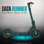 SEGWAY MAX G30 SKIN | DATA RUNNER – Designvisualisierung mit Licht in der Skinfarbe; Scooter nicht enthalten, Beleuchtung separat erhältlich