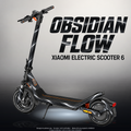 XIAOMI ELECTRIC SCOOTER 6 SKIN | OBSIDIAN FLOW – Designvisualisierung mit Licht in der Skinfarbe; Scooter nicht enthalten, Beleuchtung separat erhältlich