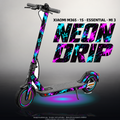 XIAOMI M365 / 1S / ESSENTIAL / MI 3 SKIN | NEON DRIP – Designvisualisierung mit Licht in der Skinfarbe; Scooter nicht enthalten, Beleuchtung separat erhältlich