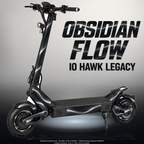 IO HAWK LEGACY SKIN | OBSIDIAN FLOW – Designvisualisierung mit Licht in der Skinfarbe; Scooter nicht enthalten, Beleuchtung separat erhältlich