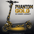 IO HAWK LEGACY SKIN | PHANTOM GOLD – Designvisualisierung mit Licht in der Skinfarbe; Scooter nicht enthalten, Beleuchtung separat erhältlich