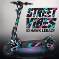 IO HAWK LEGACY SKIN | STREET VIBES – Designvisualisierung mit Licht in der Skinfarbe; Scooter nicht enthalten, Beleuchtung separat erhältlich