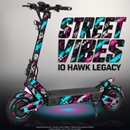 IO HAWK LEGACY SKIN | STREET VIBES – Designvisualisierung mit Licht in der Skinfarbe; Scooter nicht enthalten, Beleuchtung separat erhältlich