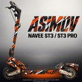 NAVEE ST3 / ST3 PRO SKIN | ASIMOV – Designvisualisierung im Studio-Look mit Licht in der Skinfarbe; Scooter nicht enthalten, Beleuchtung separat erhältlich