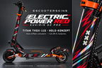 KUKIRIN G2 PRO SKIN | ELECTRIC POWER RED – Holo-Effekt simuliert; +24,99 EUR Aufpreis. Digitale Materialsimulation, keine physische Druckprobe. Nur Body-Skin; Scooter und Felgenaufkleber nicht enthalten.