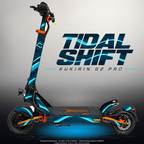 KUKIRIN G2 PRO SKIN | TIDAL SHIFT – Designvisualisierung mit Licht in der Skinfarbe; Scooter nicht enthalten, Beleuchtung separat erhältlich