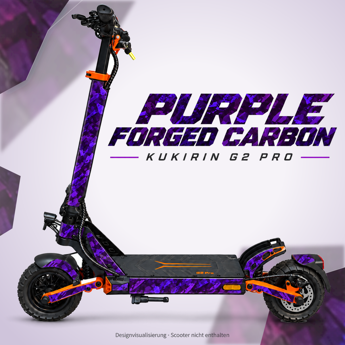 Kukirin G2 Pro Skin – PURPLE FORGED CARBON