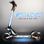 KUKIRIN G2 PRO SKIN | WHITE AURORA – Designvisualisierung mit Licht in der Skinfarbe; Scooter nicht enthalten, Beleuchtung separat erhältlich