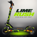 KUKIRIN G2 PRO SKIN | LIME RUSH – Designvisualisierung mit Licht in der Skinfarbe; Scooter nicht enthalten, Beleuchtung separat erhältlich
