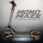 KUKIRIN G2 PRO SKIN | MONO MAZE – Designvisualisierung mit Licht in der Skinfarbe; Scooter nicht enthalten, Beleuchtung separat erhältlich