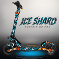 KUKIRIN G2 PRO SKIN | ICE SHARD – Designvisualisierung mit Licht in der Skinfarbe; Scooter nicht enthalten, Beleuchtung separat erhältlich
