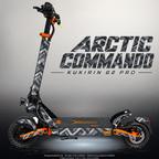 KUKIRIN G2 PRO SKIN | ARCTIC COMMANDO – Designvisualisierung mit Licht in der Skinfarbe; Scooter nicht enthalten, Beleuchtung separat erhältlich