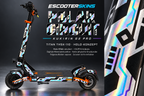 KUKIRIN G2 PRO SKIN | POLAR CIRCUIT – Holo-Effekt simuliert; +24,99 EUR Aufpreis. Digitale Materialsimulation, keine physische Druckprobe. Nur Body-Skin; Scooter und Felgenaufkleber nicht enthalten.