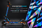 KUKIRIN G2 PRO SKIN | MYSTERY ATLANTIS – Holo-Effekt simuliert; +24,99 EUR Aufpreis. Digitale Materialsimulation, keine physische Druckprobe. Nur Body-Skin; Scooter und Felgenaufkleber nicht enthalten.