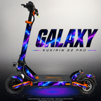 KUKIRIN G2 PRO SKIN | GALAXY – Designvisualisierung mit Licht in der Skinfarbe; Scooter nicht enthalten, Beleuchtung separat erhältlich