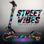 KUKIRIN G2 PRO SKIN | STREET VIBES – Designvisualisierung mit Licht in der Skinfarbe; Scooter nicht enthalten, Beleuchtung separat erhältlich