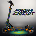 KUKIRIN G2 PRO SKIN | PRISM CIRCUIT – Designvisualisierung mit Licht in der Skinfarbe; Scooter nicht enthalten, Beleuchtung separat erhältlich