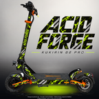KUKIRIN G2 PRO SKIN | ACID FORGE – Designvisualisierung mit Licht in der Skinfarbe; Scooter nicht enthalten, Beleuchtung separat erhältlich