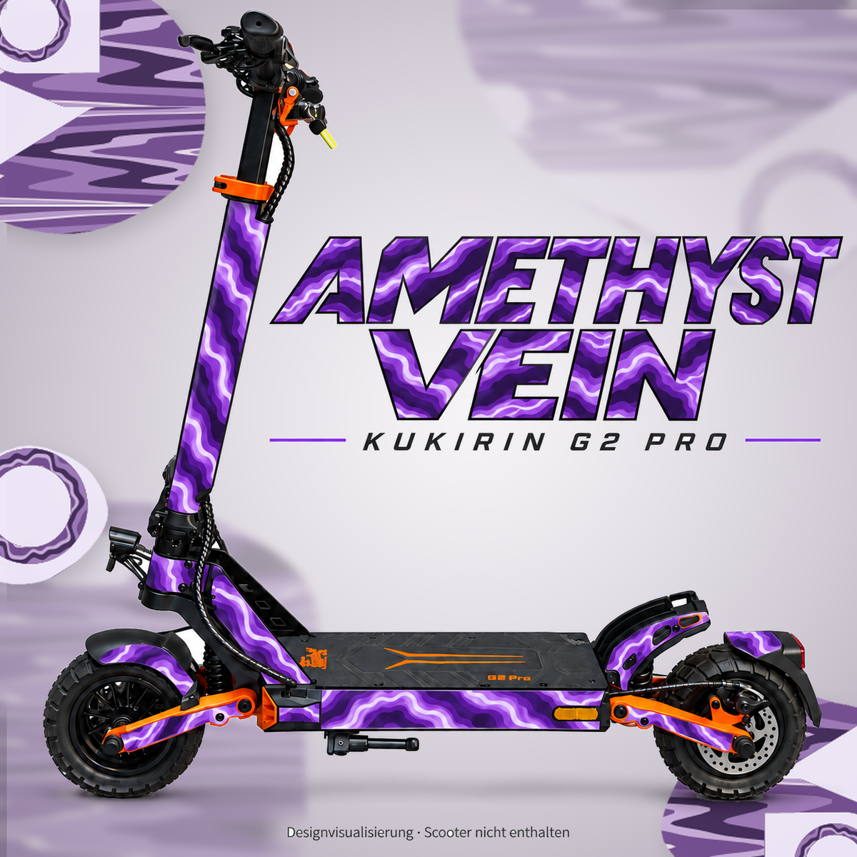 Kukirin G2 Pro Skin – AMETHYST VEIN