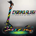 KUKIRIN G2 PRO SKIN | CHROMA SLASH – Designvisualisierung mit Licht in der Skinfarbe; Scooter nicht enthalten, Beleuchtung separat erhältlich