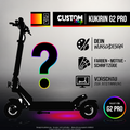 KUKIRIN G2 PRO SKIN | CUSTOM – Designvisualisierung mit Licht in der Skinfarbe; Scooter nicht enthalten, Beleuchtung separat erhältlich