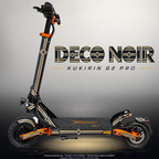 KUKIRIN G2 PRO SKIN | DECO NOIR – Designvisualisierung mit Licht in der Skinfarbe; Scooter nicht enthalten, Beleuchtung separat erhältlich