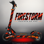 KUKIRIN G2 PRO SKIN | FIRESTORM – Designvisualisierung mit Licht in der Skinfarbe; Scooter nicht enthalten, Beleuchtung separat erhältlich