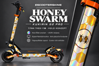 KUKIRIN G2 PRO SKIN | HONEY SWARM – Holo-Effekt simuliert; +24,99 EUR Aufpreis. Digitale Materialsimulation, keine physische Druckprobe. Nur Body-Skin; Scooter und Felgenaufkleber nicht enthalten.