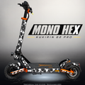 KUKIRIN G2 PRO SKIN | MONO HEX – Designvisualisierung im Studio-Look mit Licht in der Skinfarbe; Scooter nicht enthalten, Beleuchtung separat erhältlich