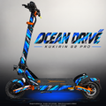 KUKIRIN G2 PRO SKIN | OCEAN DRIVE – Designvisualisierung mit Licht in der Skinfarbe; Scooter nicht enthalten, Beleuchtung separat erhältlich